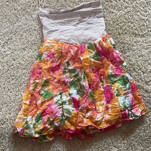 Maternity floral skirt
